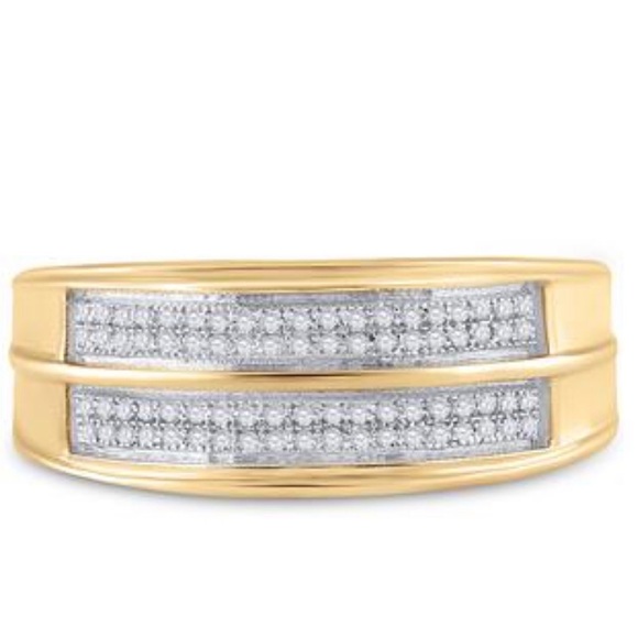 Mens Real Diamond Ring Band engagement wedding Christmas gift NOT CZ HUGE SALE - Picture 5 of 8